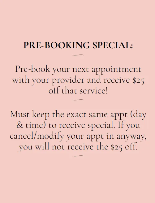 Pre-Booking Special in Charlotte, NC | Infinity Medspa and Wellness